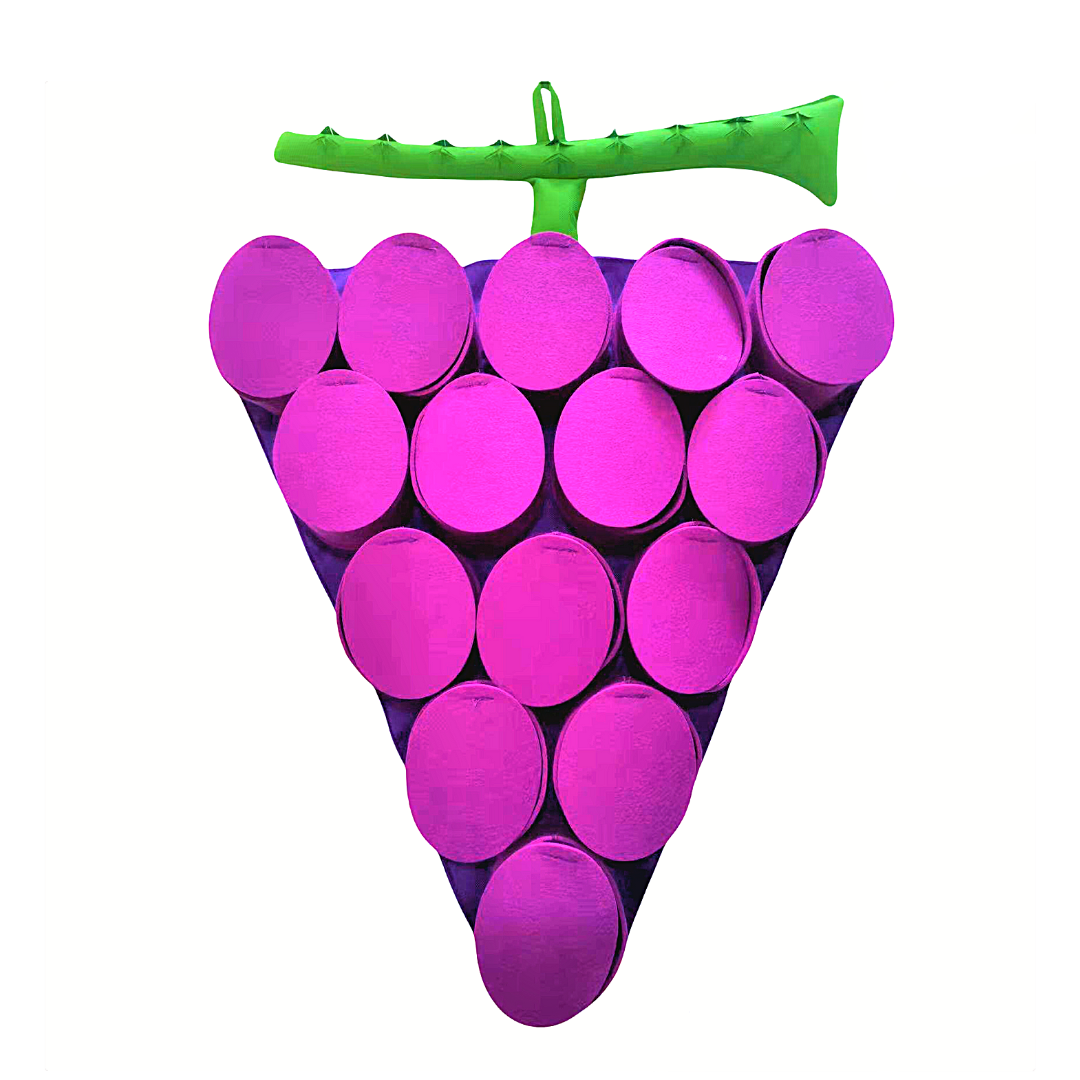 Purple grape-shaped pet snuffle mat on a white background