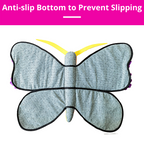 Butterfly-shaped toy with anti-slip bottom on a white background