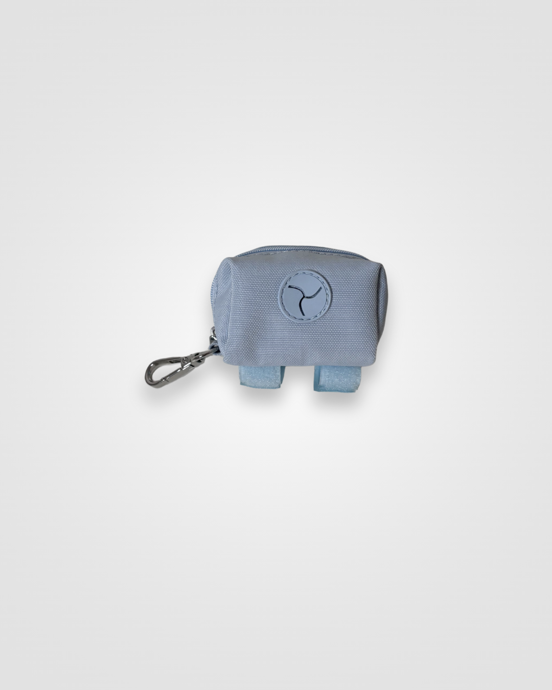 blue pouch on a white background