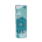Paw Balm container with paw prints on a white background