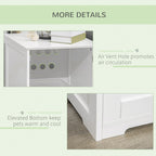 Hidden Cat Litter Box Enclosure Furniture | Modern End Table Cabinet