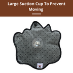 Large suction cup with paw-shaped base on a white background