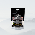 Package of Rocky Mountain Raw air-dried pork liver treats on a white background