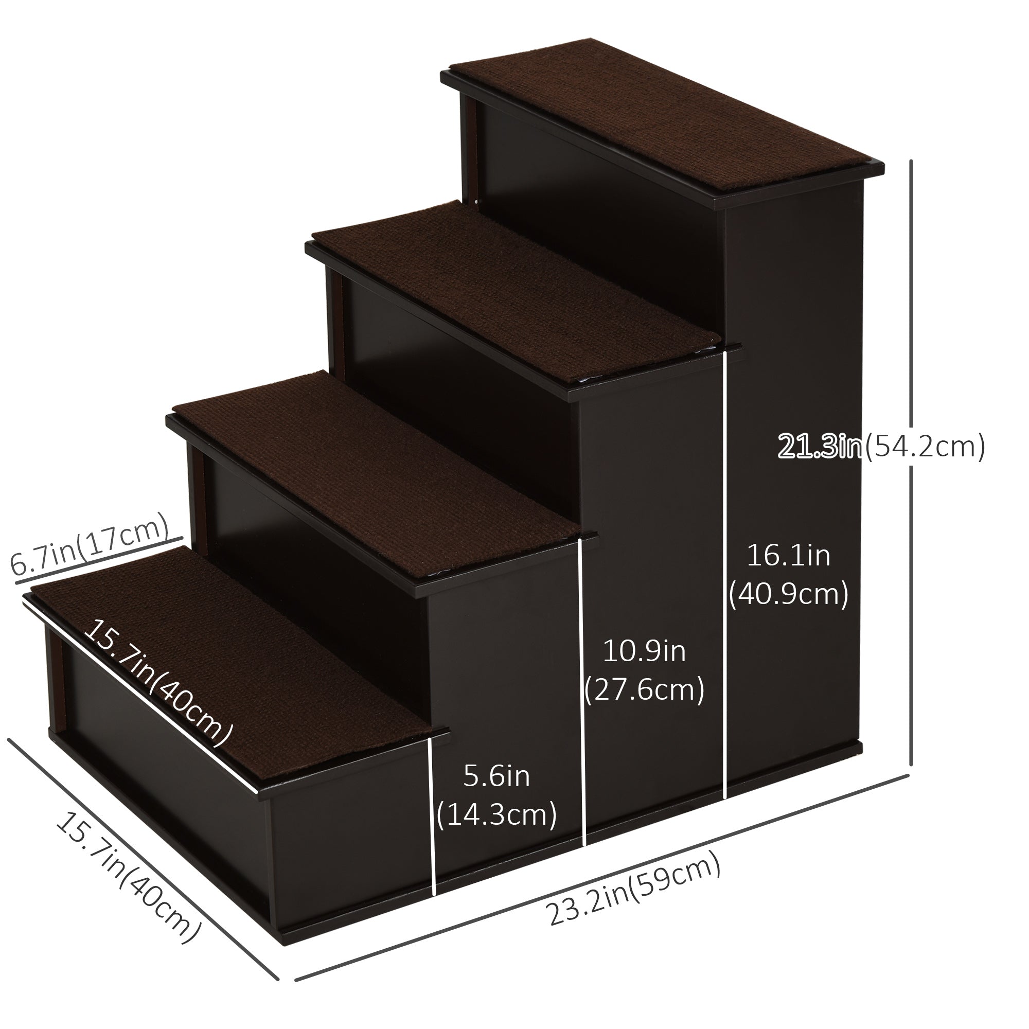 Pet Stairs for Small Dogs & Cats | Non-Slip Dog Steps