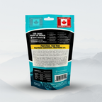 Dog food package with Canadian branding on a white background