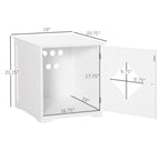 Hidden Cat Litter Box Enclosure Furniture | Modern End Table Cabinet
