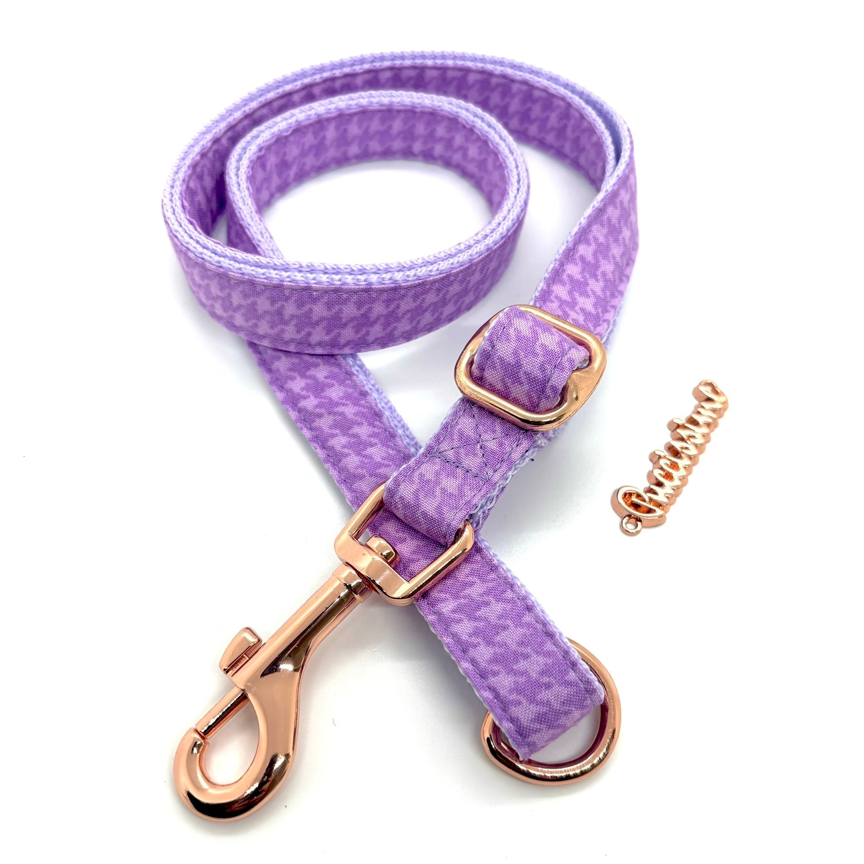 Mauve Hands-Free Adjustable Dog Leash | Handmade in Canada