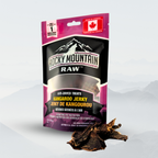 Rocky Mountain Raw kangaroo jerky package on a white background