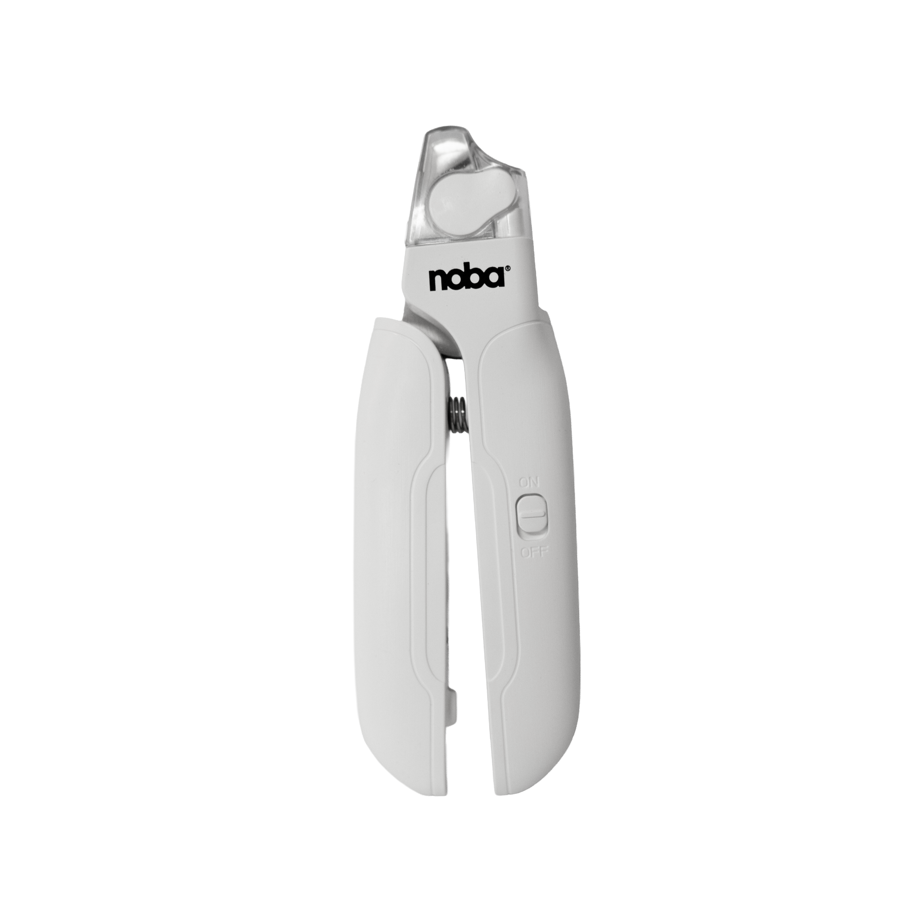 White pet nail clipper on a white background