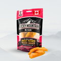 Rocky Mountain Raw sweet potato treats packaging with a white background