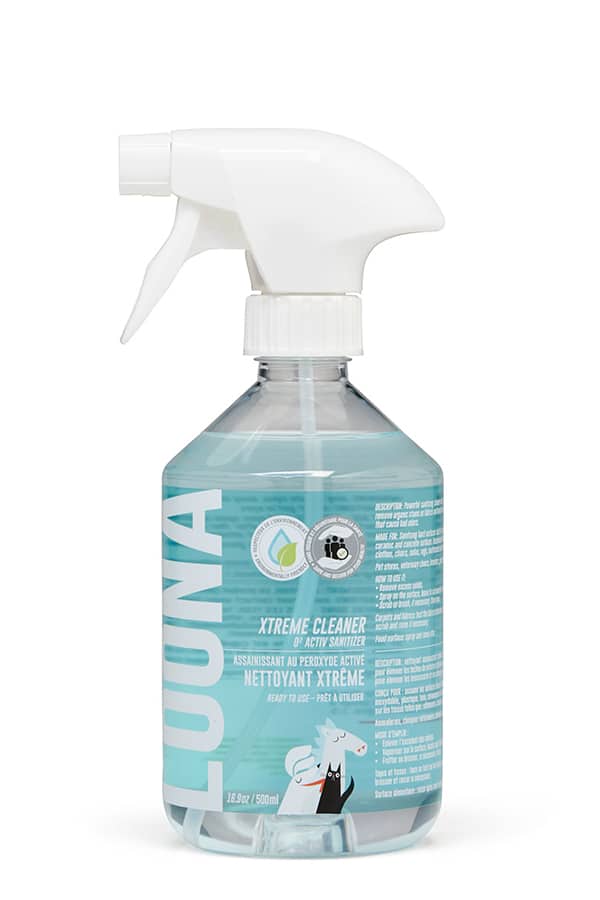 Loona extreme cleaner spray bottle on a white background