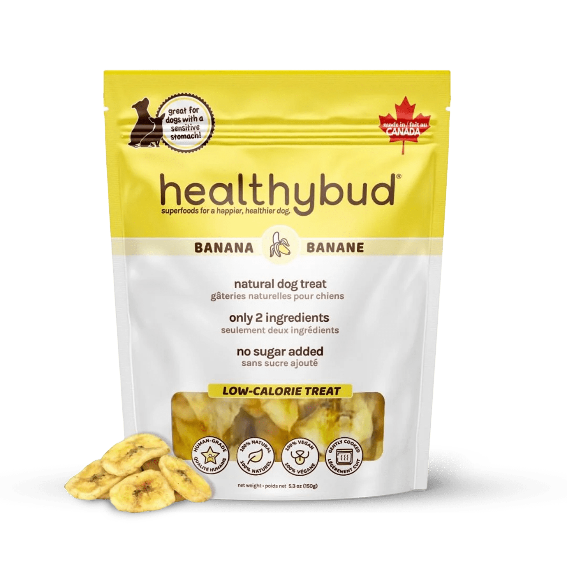 Bag of Banana Chips dog treats