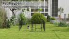 video of a pet playpen outdoors on grass