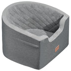 VEVOR Dog Booster Car Seat Pet Car Seat for Small Medium Dog up to 55 lbs Gray
