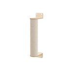 Wall-mounted cat scratching post n on a white background